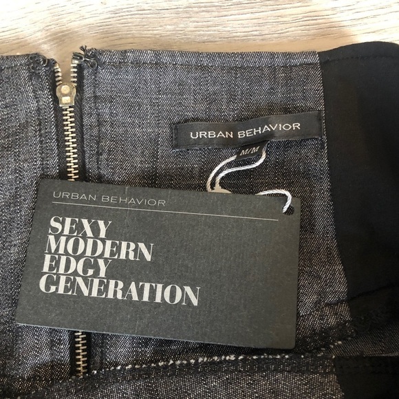 Urban Behavior Contrast band w/Peplum Mini Skirt - Picture 5 of 7